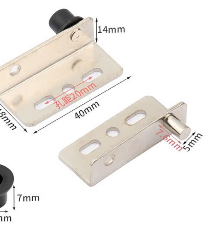 BẢN LỀ CỬA TỦ TRÊN DƯỚI, 40X18X14MM