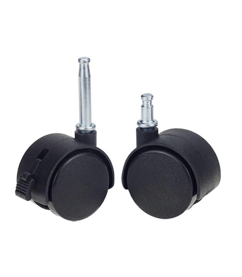 BÁNH XE NHỰA TY 6X37 ĐƯỜNG KÍNH 40MM, 50MM CÓ KHÓA, KHÔNG KHÓA